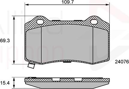 Comline ADB36065 - Bremžu uzliku kompl., Disku bremzes www.autospares.lv