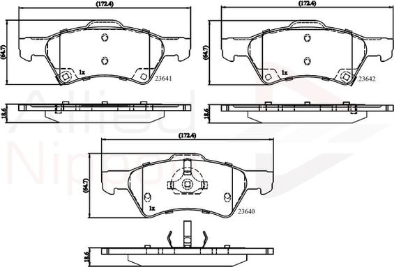 Jurid 573238B - Bremžu uzliku kompl., Disku bremzes www.autospares.lv