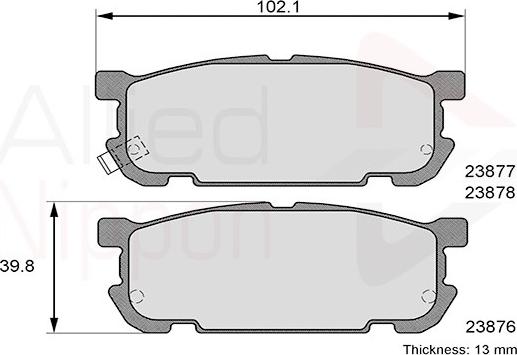 Comline ADB31207 - Bremžu uzliku kompl., Disku bremzes www.autospares.lv