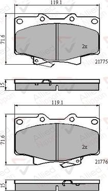 Comline ADB3170 - Bremžu uzliku kompl., Disku bremzes www.autospares.lv