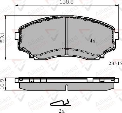 Comline ADB31732 - Brake Pad Set, disc brake www.autospares.lv