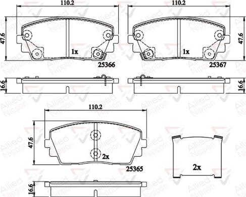 Comline ADB32159 - Тормозные колодки, дисковые, комплект www.autospares.lv