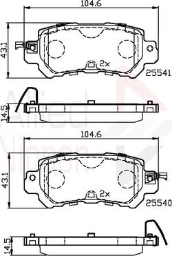 Comline ADB32241 - Brake Pad Set, disc brake www.autospares.lv