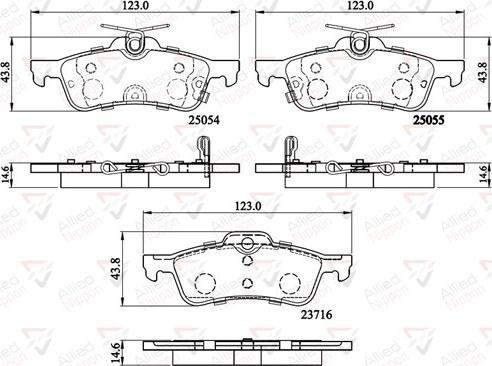 Comline ADB32204 - Bremžu uzliku kompl., Disku bremzes autospares.lv