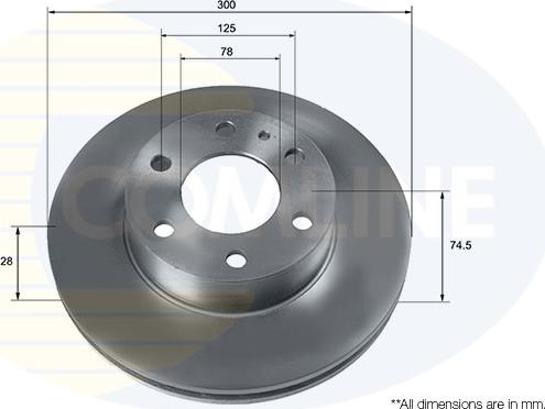 Comline ADC9087V - Bremžu diski autospares.lv