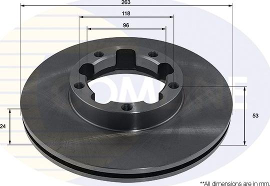 Comline ADC4055V - Bremžu diski autospares.lv