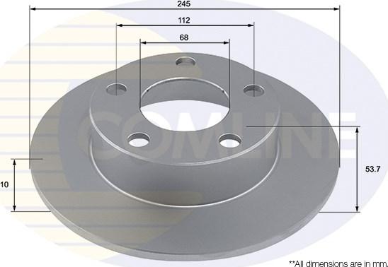 Comline ADC4015 - Bremžu diski www.autospares.lv