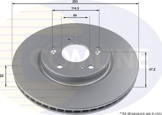 Comline ADC4012V - Bremžu diski www.autospares.lv