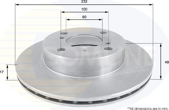 Comline ADC0916V - Bremžu diski www.autospares.lv