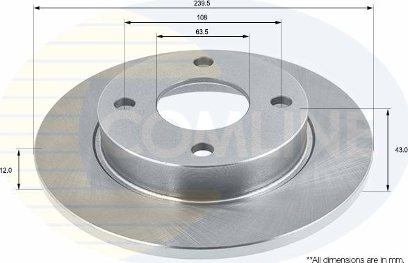 Comline ADC0436 - Bremžu diski autospares.lv