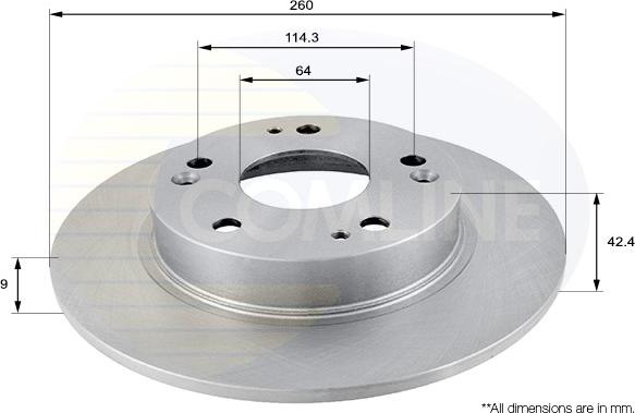 Comline ADC0555 - Bremžu diski www.autospares.lv