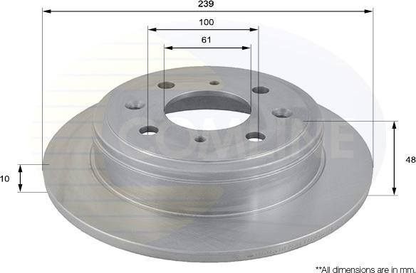 Comline ADC0518 - Bremžu diski www.autospares.lv