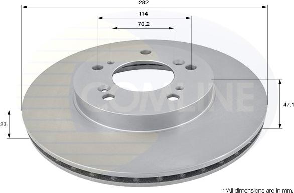 Comline ADC0531V - Bremžu diski www.autospares.lv