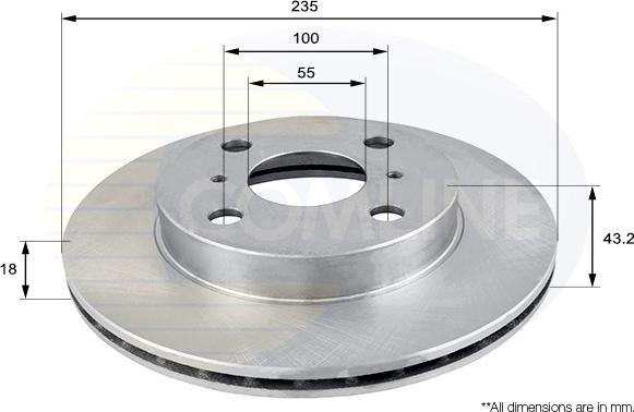 Comline ADC0193V - Bremžu diski www.autospares.lv