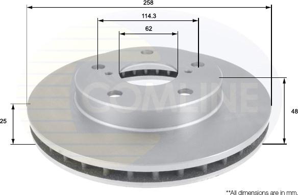 Comline ADC0149V - Bremžu diski autospares.lv