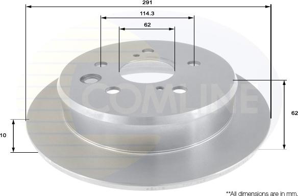 Comline ADC01157 - Bremžu diski www.autospares.lv