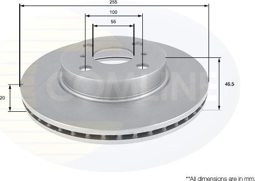 Comline ADC01164V - Bremžu diski autospares.lv