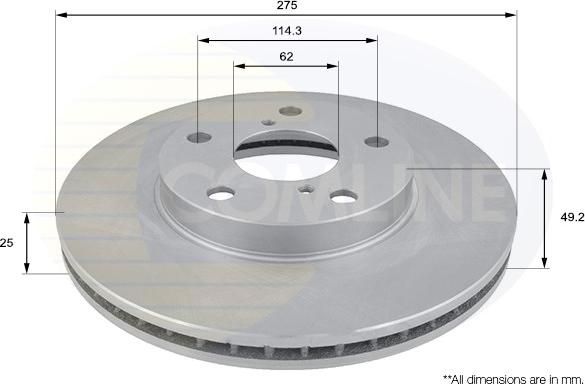 Comline ADC01100V - Bremžu diski autospares.lv