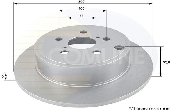 Comline ADC01111 - Bremžu diski www.autospares.lv