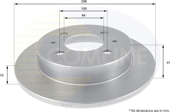 Comline ADC0356 - Bremžu diski www.autospares.lv