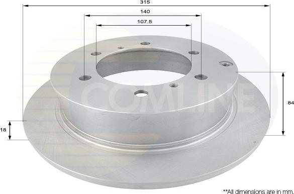 Comline ADC0327 - Brake Disc www.autospares.lv