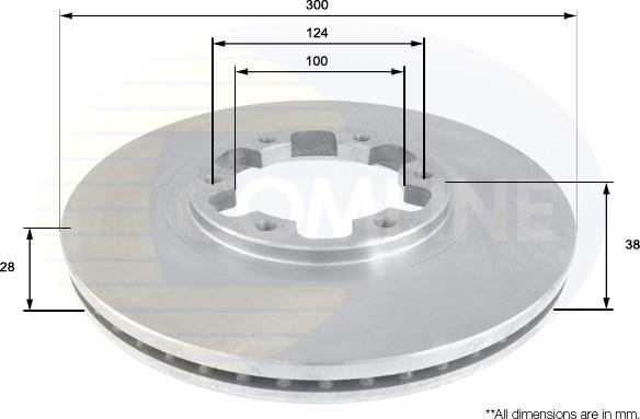 Comline ADC0267V - Bremžu diski www.autospares.lv