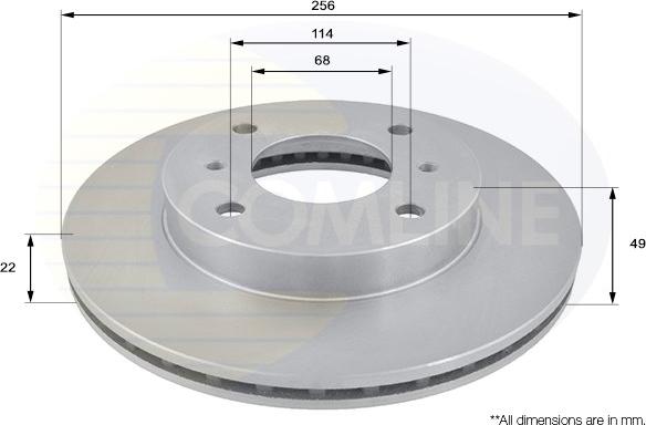 Comline ADC0219V - Bremžu diski autospares.lv