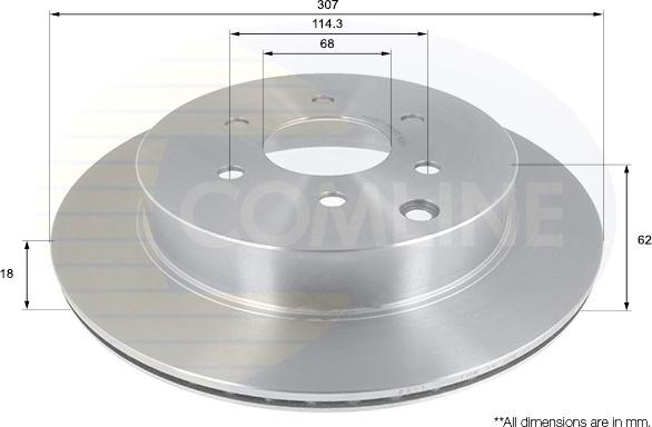 Comline ADC0282V - Bremžu diski autospares.lv