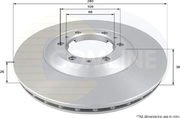 Comline ADC0705V - Bremžu diski www.autospares.lv