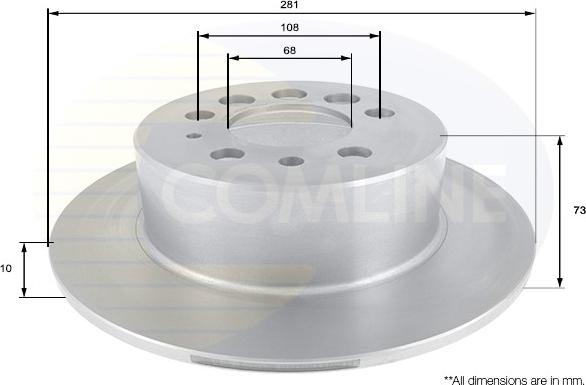 Comline ADC1902 - Brake Disc www.autospares.lv