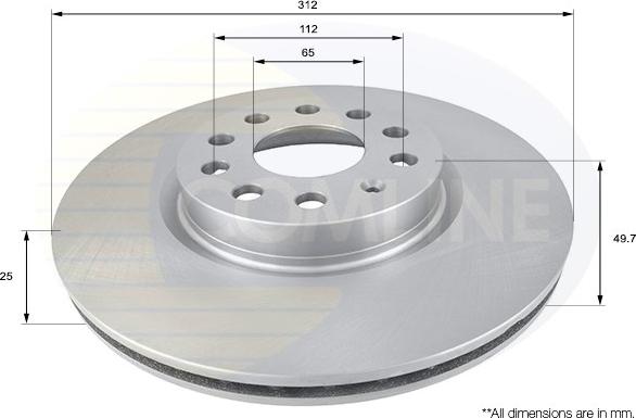 Comline ADC1449V - Bremžu diski www.autospares.lv