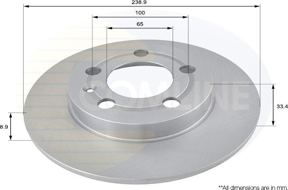 Comline ADC1443 - Bremžu diski www.autospares.lv