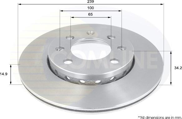 Comline ADC1454V - Bremžu diski autospares.lv