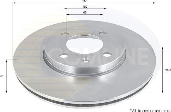 Comline ADC1410V - Bremžu diski www.autospares.lv