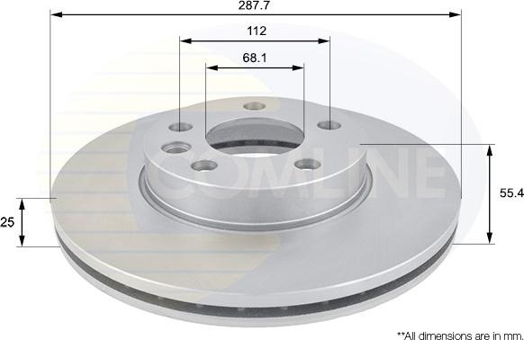 Comline ADC1418V - Bremžu diski autospares.lv