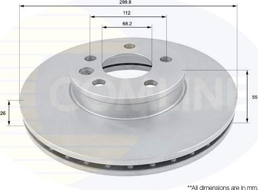 Comline ADC1430V - Brake Disc www.autospares.lv