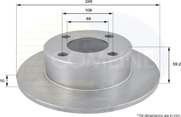 Comline ADC1423 - Bremžu diski www.autospares.lv