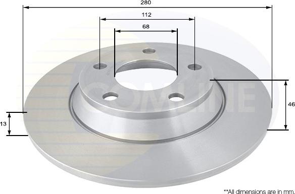 Comline ADC1422 - Bremžu diski www.autospares.lv