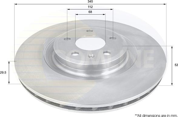 Comline ADC1479V - Тормозной диск www.autospares.lv