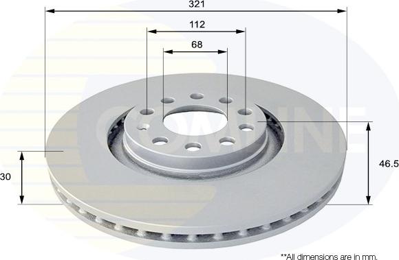 Comline ADC1473V - Bremžu diski autospares.lv