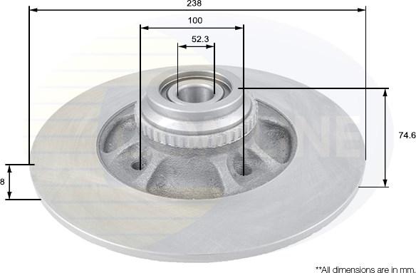 Comline ADC1562 - Bremžu diski autospares.lv