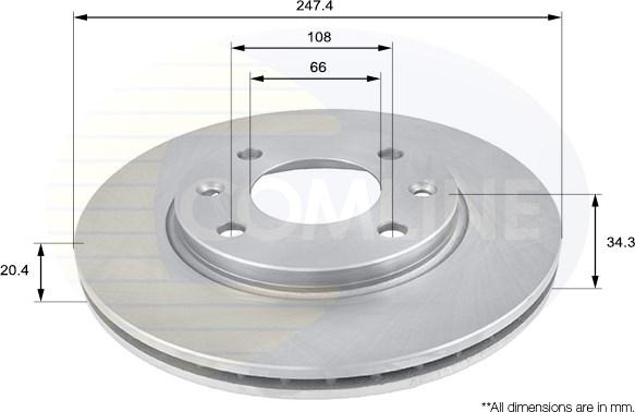 Comline ADC1506V - Brake Disc www.autospares.lv