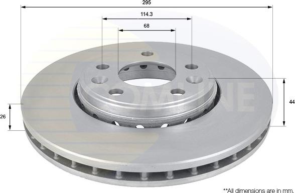 Comline ADC1584V - Bremžu diski www.autospares.lv