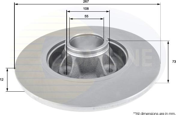 Comline ADC1573 - Bremžu diski www.autospares.lv