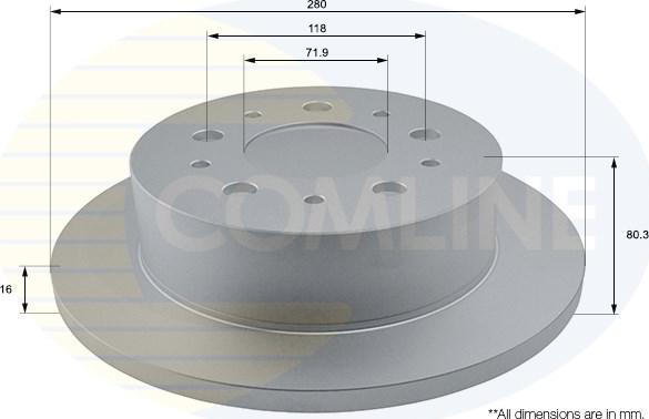 Comline ADC1577 - Bremžu diski autospares.lv