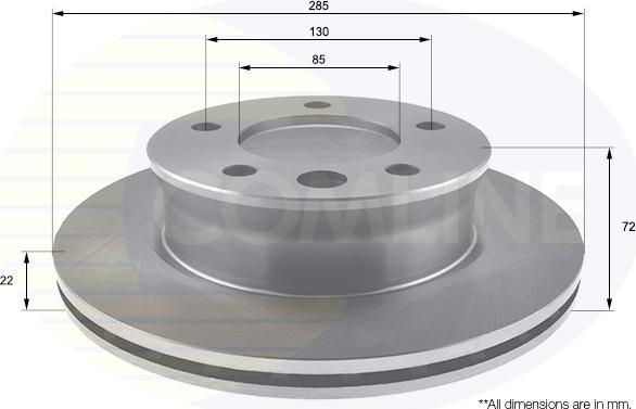 Comline ADC1664V - Bremžu diski www.autospares.lv