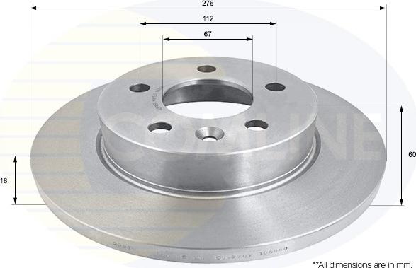 Comline ADC1668 - Brake Disc www.autospares.lv