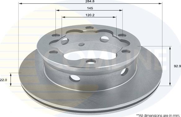 Comline ADC1614V - Bremžu diski www.autospares.lv