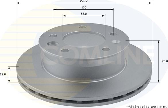 Comline ADC1610V - Тормозной диск www.autospares.lv