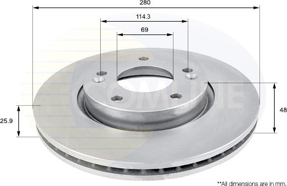 Comline ADC1041V - Bremžu diski autospares.lv